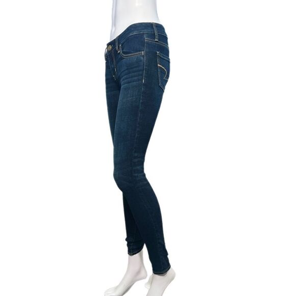 AEO Dark Wash Super Stretch Jeggings NWOT (0R) - Picture 1 of 14